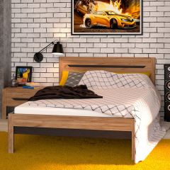 АФИНА А3в Кровать 1400 (крафт) в Пуровске - purovsk.mebel24.online | фото 2