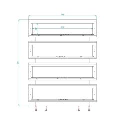 Александрия Комод (ЛДСП венге/белый бриллиант) в Пуровске - purovsk.mebel24.online | фото 2