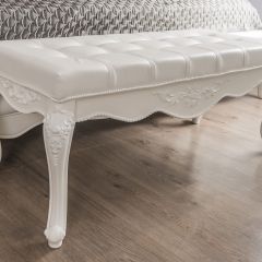 Банкетка Мишель (белый матовый) в Пуровске - purovsk.mebel24.online | фото 4
