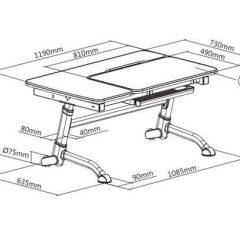 Парта-трансформер Amare Grey в Пуровске - purovsk.mebel24.online | фото 4
