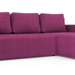 Диван угловой Алиса 3 Shaggy FUCHSIA - TEOS BLACK в Пуровске - purovsk.mebel24.online | фото