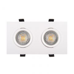 DK3022-WH Встраиваемый светильник, IP 20, 10 Вт, GU5.3, LED, белый, пластик в Пуровске - purovsk.mebel24.online | фото