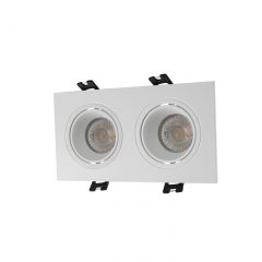 DK3072-WH Встраиваемый светильник, IP 20, 10 Вт, GU5.3, LED, белый/белый, пластик в Пуровске - purovsk.mebel24.online | фото