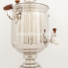 Электрический самовар из латуни никелированный на 10 л в Пуровске - purovsk.mebel24.online | фото 3