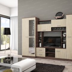 Гостиная Марта-11 (ясень шимо темный/светлый) в Пуровске - purovsk.mebel24.online | фото