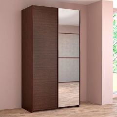 ИННЭС-5 Шкаф-купе 2-х дв. 1400 (1дв. Ф1 - венге, 1дв. Ф2 - зеркало) в Пуровске - purovsk.mebel24.online | фото