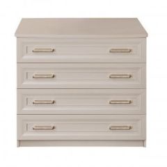 Комод Мокко 4-е ящика (бежевый) в Пуровске - purovsk.mebel24.online | фото 2