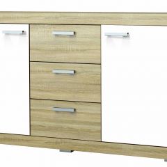 СОНАТА КС-1500 Комод (Дуб сонома/Белый глянец) в Пуровске - purovsk.mebel24.online | фото