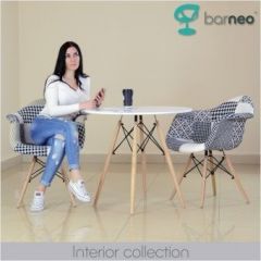 Кресло Barneo N-14 Patchwork черно-белый в Пуровске - purovsk.mebel24.online | фото 3