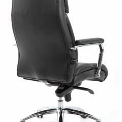 Кресло BRABIX PREMIUM "Phaeton EX-502" (кожа с компаньоном, хром, черное) 530882 в Пуровске - purovsk.mebel24.online | фото 4