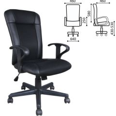 Кресло BRABIX "Optima MG-370" (экокожа/ткань, черное) 531580 в Пуровске - purovsk.mebel24.online | фото 2