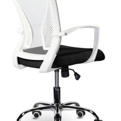 Кресло BRABIX "Wings MG-306" (пластик белый, хром, сетка, серое/черное) 532010 в Пуровске - purovsk.mebel24.online | фото 4