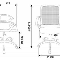 Кресло Бюрократ CH-590SL/BLACK в Пуровске - purovsk.mebel24.online | фото 4