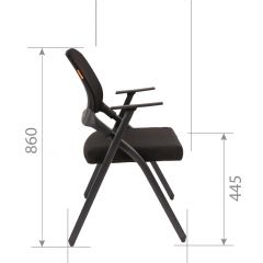 Кресло для посетителей CHAIRMAN NEXX (ткань стандарт черный/сетка DW-61) в Пуровске - purovsk.mebel24.online | фото 7