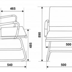 Кресло для посетителя Бюрократ CH-993-Low-V/Black на черный в Пуровске - purovsk.mebel24.online | фото 3