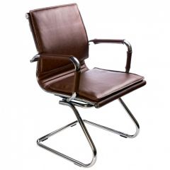 Кресло для посетителя Бюрократ CH-993-Low-V/Brown коричневый в Пуровске - purovsk.mebel24.online | фото