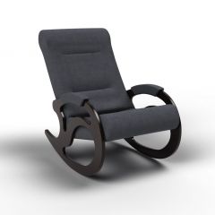 Кресло-качалка Вилла 11-Т-ГР (тканьвенге) ГРАФИТ в Пуровске - purovsk.mebel24.online | фото