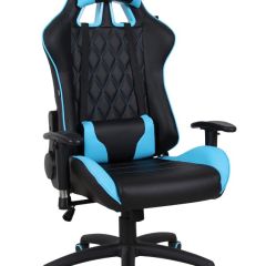Кресло компьютерное BRABIX "GT Master GM-110" (черное/голубое) 531928 в Пуровске - purovsk.mebel24.online | фото