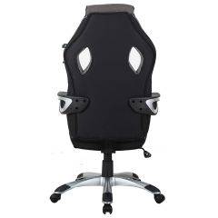 Кресло компьютерное BRABIX Techno GM-002 (ткань) черное/серое, вставки белые (531815) в Пуровске - purovsk.mebel24.online | фото 6