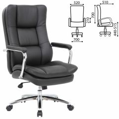 Кресло офисное BRABIX PREMIUM "Amadeus EX-507" (экокожа, хром, черное) 530879 в Пуровске - purovsk.mebel24.online | фото 2