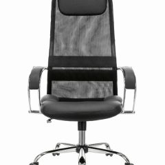 Кресло офисное BRABIX PREMIUM "Stalker EX-608 CH" (хром, ткань-сетка/кожзам, черное) 532091 в Пуровске - purovsk.mebel24.online | фото 3