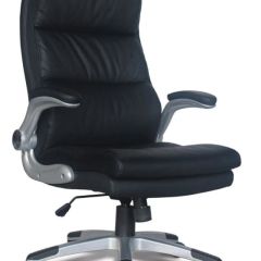 Кресло офисное BRABIX "Fregat EX-510" (рециклированная кожа, черное) 530863 в Пуровске - purovsk.mebel24.online | фото