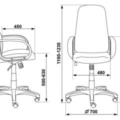 Кресло руководителя Бюрократ CH-808AXSN/LBL+TW-11 черный в Пуровске - purovsk.mebel24.online | фото 3