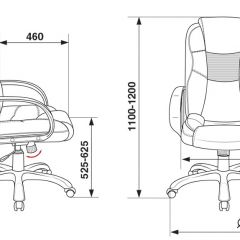 Кресло руководителя Бюрократ CH-839/BLACK черный Пегас в Пуровске - purovsk.mebel24.online | фото 4