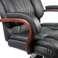 Кресло руководителя Бюрократ T-9925WALNUT/BLACK в Пуровске - purovsk.mebel24.online | фото 4