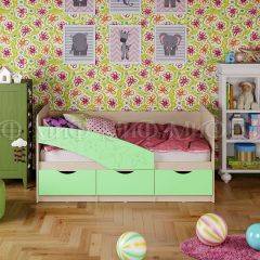 Кровать Бабочки (Салатовый матовый) 1600 в Пуровске - purovsk.mebel24.online | фото