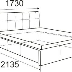 Кровать Изабелла с латами Newtone cacao 1400x2000 в Пуровске - purovsk.mebel24.online | фото 2