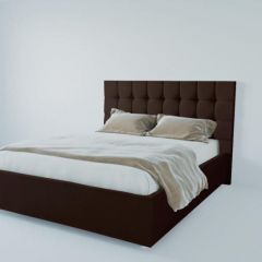 Кровать Венеция без основания 800 (экокожа коричневая) в Пуровске - purovsk.mebel24.online | фото 1