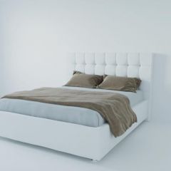 Кровать Венеция без основания 900 (экокожа белая) в Пуровске - purovsk.mebel24.online | фото 1