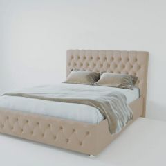 Кровать Версаль 1200 без основания (велюр светло серый) в Пуровске - purovsk.mebel24.online | фото
