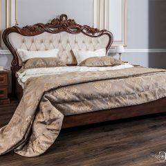 Кровать с мягким изголовьем Афина 1600 (караваджо) в Пуровске - purovsk.mebel24.online | фото