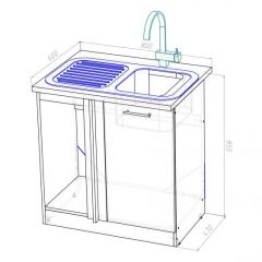 Кухонный гарнитур Лоретта гранд прайм 2600х1400 мм в Пуровске - purovsk.mebel24.online | фото 20