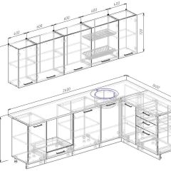 Кухонный гарнитур угловой Демо 2600х1600 (Стол. 26мм) в Пуровске - purovsk.mebel24.online | фото 2