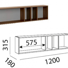 Лимба (гостиная) М11 Полка навесная в Пуровске - purovsk.mebel24.online | фото