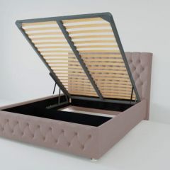 Кровать Версаль с ПМ 1600 (велюр темно-серый) в Пуровске - purovsk.mebel24.online | фото 2