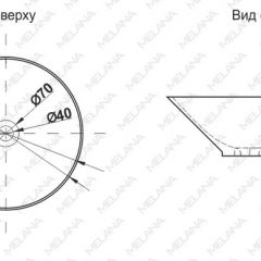 Накладная раковина melana mln-t4006-b8+b3 (салатово-красная) в Пуровске - purovsk.mebel24.online | фото 2