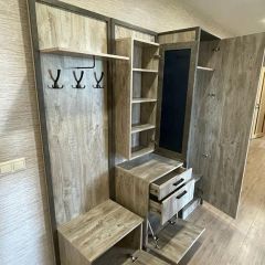 АМЕЛИ Прихожая (Дуб Юкон/Бетон темный) в Пуровске - purovsk.mebel24.online | фото 3