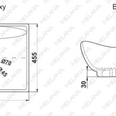 Раковина MELANA MLN-7211 в Пуровске - purovsk.mebel24.online | фото 2