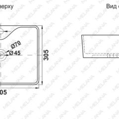 Раковина MELANA MLN-7291X в Пуровске - purovsk.mebel24.online | фото 2