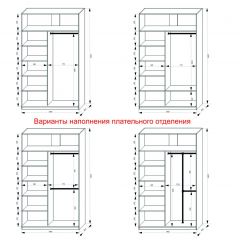 Шкаф-купе 1400 серии SOFT D1+D3+B2+PL1 (2 ящика+1штанга) профиль «Графит» в Пуровске - purovsk.mebel24.online | фото 7