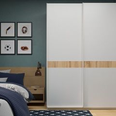 Шкаф-купе 1400 серии SOFT D6+D6+B2+PL3 (2 ящика+2штанги) профиль «Капучино» в Пуровске - purovsk.mebel24.online | фото 5