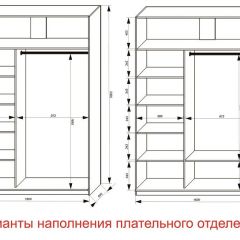 Шкаф-купе 1600 серии SOFT D1+D3+B2+PL1 (2 ящика+1штанга) профиль «Графит» в Пуровске - purovsk.mebel24.online | фото 6