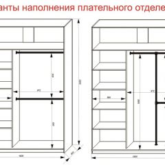 Шкаф-купе 1600 серии SOFT D6+D4+B2+PL2 (2 ящика+1штанга+1 полка) профиль «Капучино» в Пуровске - purovsk.mebel24.online | фото 9