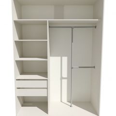 Шкаф-купе 1600 серии SOFT D8+D2+B2+PL4 (2 ящика+F обр.штанга) профиль «Графит» в Пуровске - purovsk.mebel24.online | фото 3