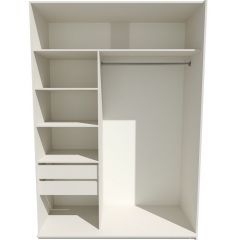 Шкаф-купе 1800 серии SOFT D1+D3+B2+PL1 (2 ящика+1штанга) профиль «Графит» в Пуровске - purovsk.mebel24.online | фото 2