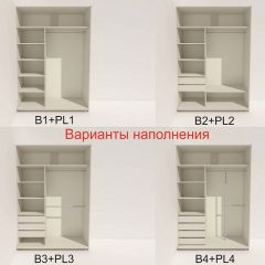 Шкаф-купе 1800 серии SOFT D1+D3+B2+PL1 (2 ящика+1штанга) профиль «Графит» в Пуровске - purovsk.mebel24.online | фото 5